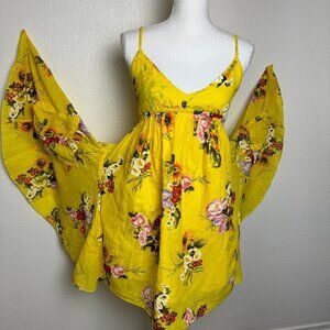 Derek Heart Floral V-Neck Sleeveless Sun Dress Size S